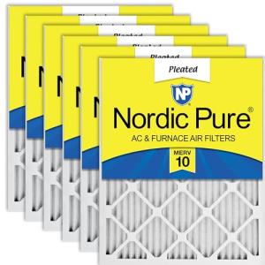 Nordic Pure MERV 10 Air Filters 6 Pack