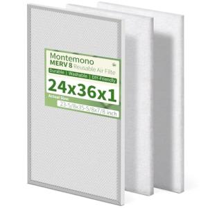 Montemono Washable MERV 8 Air Filter with Pads