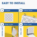 Aerostar 10x24x1 MERV 8 Pleated Air Filters