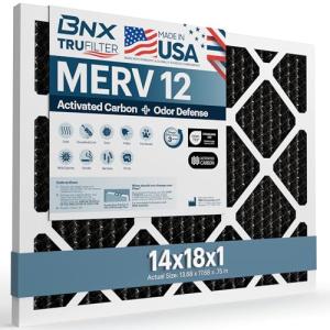 BNX TruFilter 14x18x1 MERV 12 Odor Defense Filter