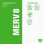 Aerostar 18x22x1 MERV 8 Air Filter 6-Pack
