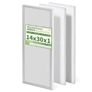 Montemono 14x30x1 Washable MERV 8 Air Filter