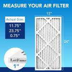 LotFancy 12x24x1 MERV 13 Pleated Air Filters