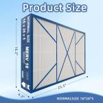16x26x5 MERV16 Filter for Y6605 PureAir PCO3-16-16