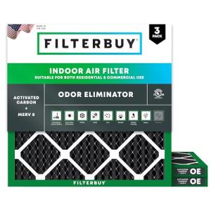 16x16x1 MERV 8 Air Filters with Odor Control
