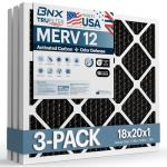 BNX TruFilter 18x20x1 MERV 12 Odor Defense Filters