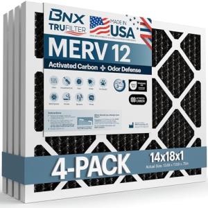 BNX TruFilter Odor Defense 14x18x1 MERV 12 Filters