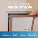 AIRFLUX 18x20x1 Fiberglass Air Filter 12 Pack