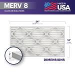 BNX TruFilter 14x24x1 MERV 8 Air Filters, 12-Pack