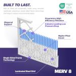 BNX TruFilter 14x24x1 MERV 8 Air Filters, 12-Pack