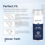 GLACIER FRESH XWF Replacement Water Filter Pack of 4