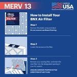BNX TruFilter 12x24x1 MERV 13 Air Filters (4-Pack)