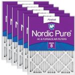 Nordic Pure 18x18x1 Pleated MERV 8 Filter Pack
