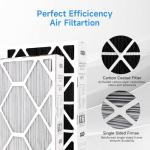 2-Pack MERV 16 Air Filter 20x25x5 for HVAC