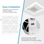 2-Pack MERV 16 Air Filter 20x25x5 for HVAC