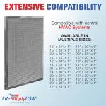 Washable 18x24x1 Electrostatic Air Filter, MERV 8