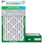 Filterbuy MERV 8 15x25x4 Air Filter 2-Pack