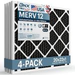 BNX TruFilter MERV 12 Odor Defense Air Filters 4-Pack