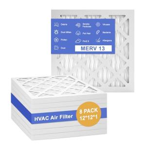 12x12x1 MERV 13 Electrostatic Pleated Air Filters