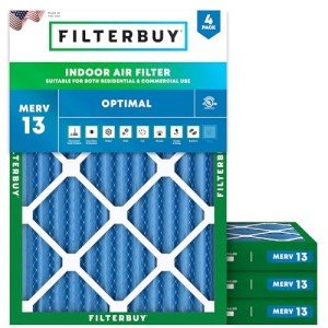 15x20x2 MERV 13 Pleated Air Filters (4-Pack)