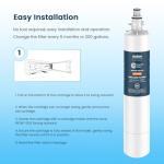 Crystala Replacement Refrigerator Water Filter Compatible with GE