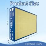 16x26x5 MERV16 Replacement Filter for Y6605 Air Purifier