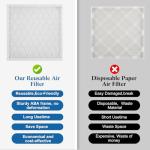 16x20x1 MERV 11 Reusable Air Filter Pack