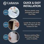 Cabana MERV 8 Air Filters 18x30x1 - 6 Pack