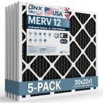 BNX TruFilter 20x22x1 MERV 12 Odor Defense Filters