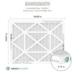 TRIGHTFILTERS 16x20x1 MERV 8 Air Filter Pack