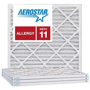 Aerostar 25x25x1 MERV 11 Pleated Air Filters