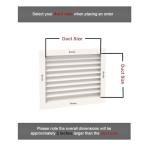Vertical AC Return Vent Cover - Louvered Design