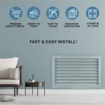 Vertical AC Return Vent Cover - Louvered Design