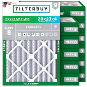 20x23x4 MERV 8 Pleated Air Filter Pack
