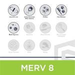 20x30x1 MERV 8 Pleated Filter Pack of 12