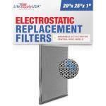 Washable Electrostatic Air Filter 20x25x1 MERV 8