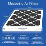 Nordic Pure 16x16x2 Carbon Pleated Filters 3 Pack