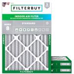 Filterbuy 24x30x2 MERV 8 Air Filters (3-Pack)