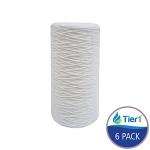 Tier1 5 Micron 10" x 4.5" Sediment Filters - 6-Pack