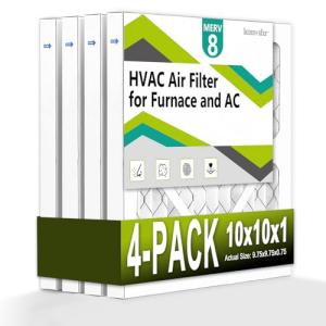 Komashr 10x10 MERV 8 Air Filter 4-Pack