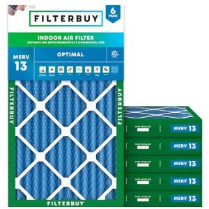 12x20x2 MERV 13 Pleated Air Filter 6-Pack