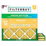 Filterbuy 21x21 MERV 11 Allergen Air Filters 3-Pack