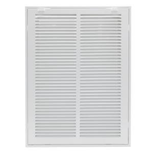 14"x20" Steel Return Air Filter Grille - White