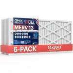 BNX TruFilter 14x30x1 MERV 13 Air Filters (6-Pack)