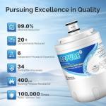 ICEPURE NSF 42 Water Filter Replacement - 4 Pack