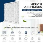 Mann+Hummel 24x24 MERV 11 Pleated Air Filters 6-Pack