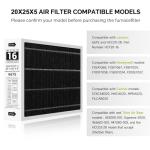 20x25x5 Merv 16 Furnace Air Filters 2 Pack