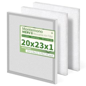 Montemono 20x23x1 Reusable MERV 8 Air Filter