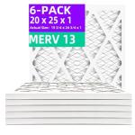 Qingzhug 20x25x1 MERV 13 Pleated Air Filters