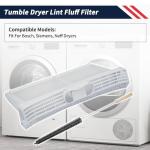 Promrmr Tumble Dryer Lint Filter for Bosch, Siemens, Neff